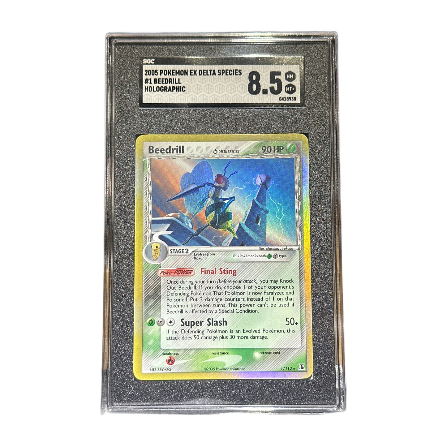 2005 Pokemon EX Delta Species Beedrill Holo