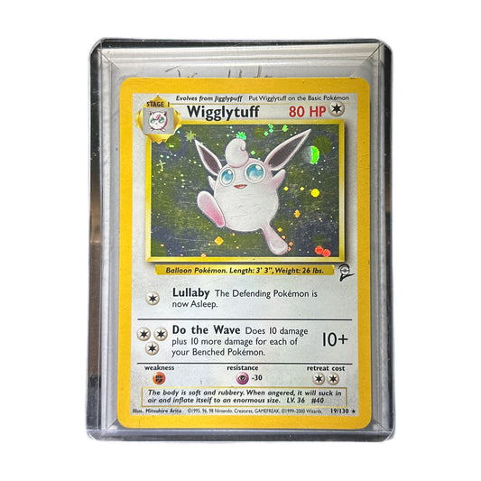 Wigglytuff Base Set 2 #19 Lightly Played