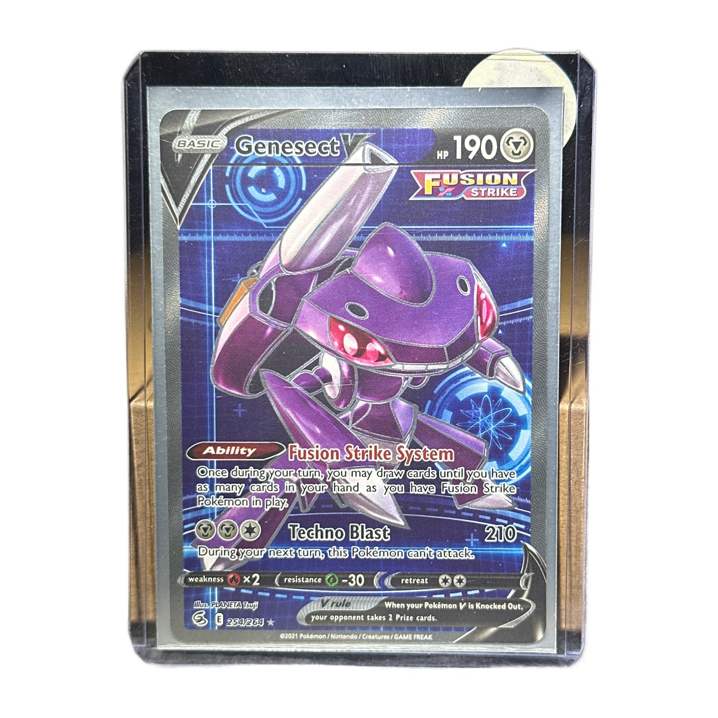 Genesect V (Full Art) Fusion Strike #254 Near Mint