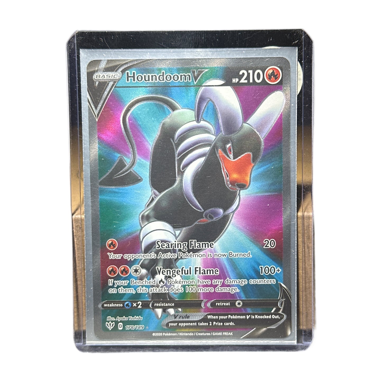 Houndoom V (Full ART) Darkness Ablaze #178 Near Mint