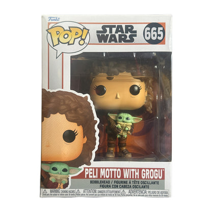 Funko Pop! Star Wars- Peli Motto with Grogu #665