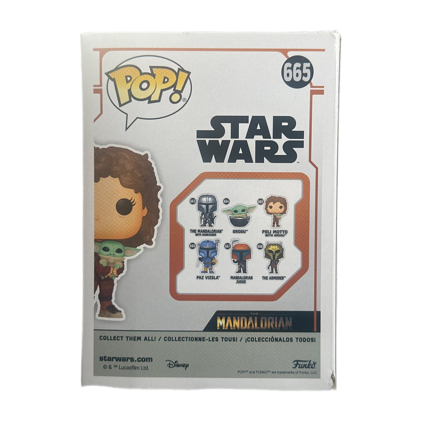 Funko Pop! Star Wars- Peli Motto with Grogu #665