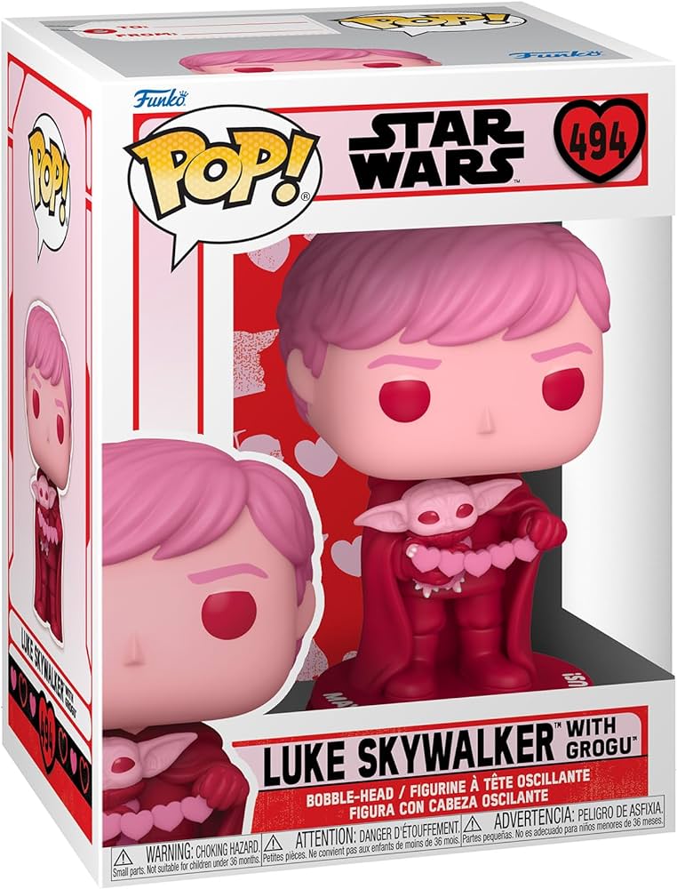 Funko Pop! Star Wars- Luke Skywalker with Grogu #494