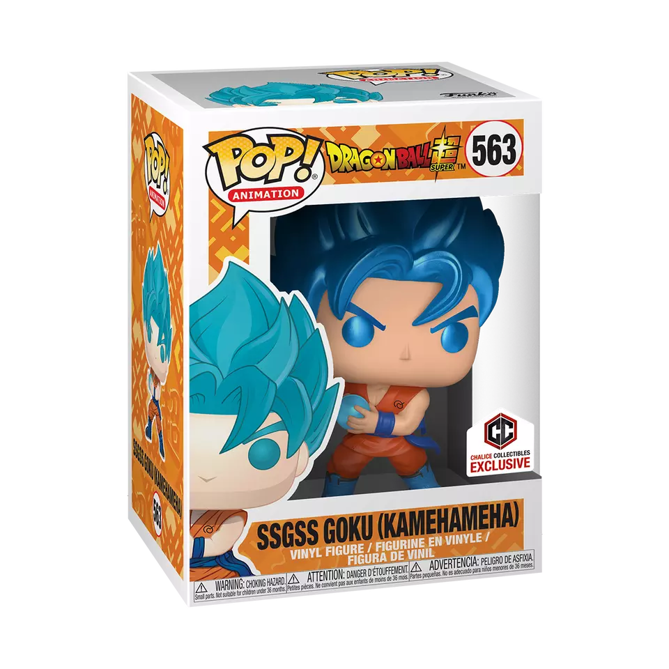 Funko Pop! Dragonball Super- SSGSS Goku (Kamehameha) #563