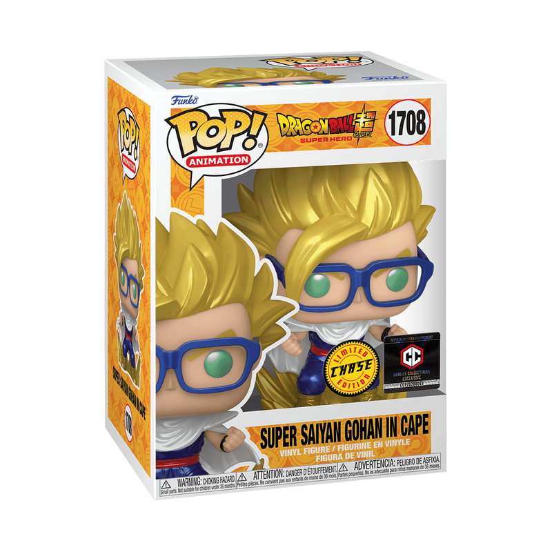 Funko Pop! Dragonball Super- Super Saiyan Gohan in Cape #1708 Chase