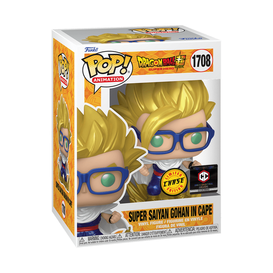 Funko Pop! Dragonball Super- Super Saiyan Gohan in Cape #1708 Chase